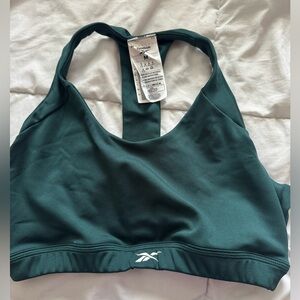 Forrest green Reebok sports bra